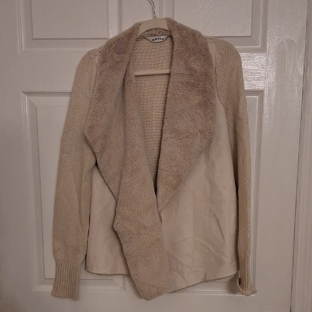 Orvis Women's Faux Fur Knit Cardigan